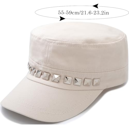 Gorra plana estilo militar cadet para hombres y mujeres miniatura 7