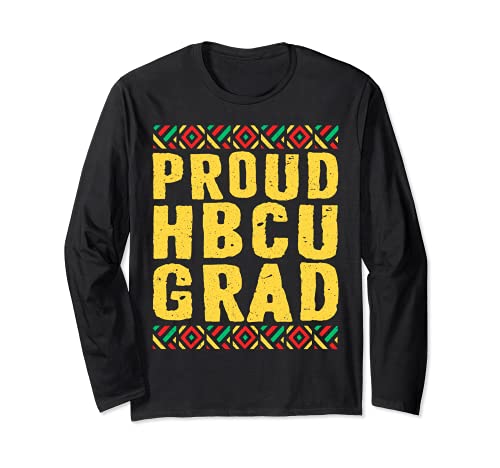 Historical Black College Alumni Cadeau fierté HBCU Manche Longue