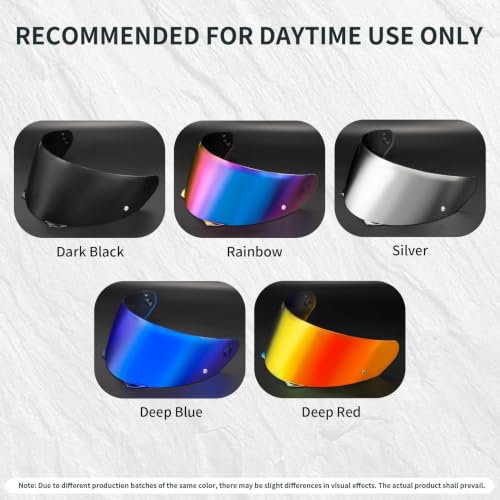 Image of PSLER Shatterproof Motorcycle Helmet Visor for i90 HJ-33,Silver | Impact-Resistant ,UV400 Protection, Motorcycle Tinted Face Shield for i90 HJ-33,Visor Replacement