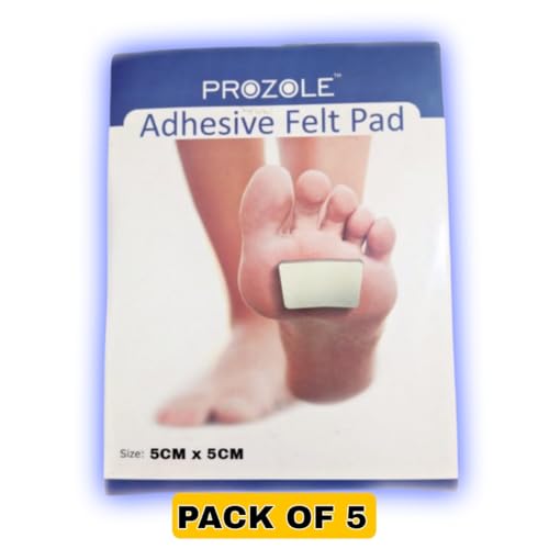 Image of Prozole Adhesive Felt Pads, 5x5 cm, for Feet, Dressing Pad
