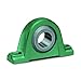 Dodge 033676 Pillow Block Plain Sleeve Bearing, Cast Iron, 1-3/8" Bore Diameter, 6-1/2" Overall Length