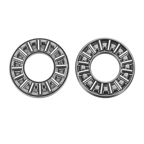 QUARKZMAN 8 Stück AXK1226+2AS Nadellager-Axialdrucklager mit Lagerscheiben, 12 mm x 26 mm x 4 mm Nadelrollenlager für Rasenmäher-LKW-Servolenkung