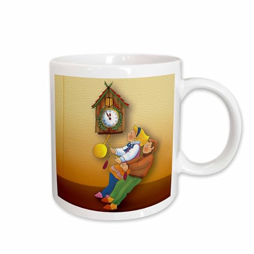3dRose Reloj de pared y taza para niños 15oz miniatura 1