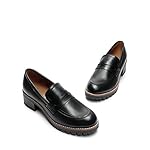 DREAM PAIRS Women's Platform Chunky Heeled Loafers, Womens Business Casual Shoes - Image 4