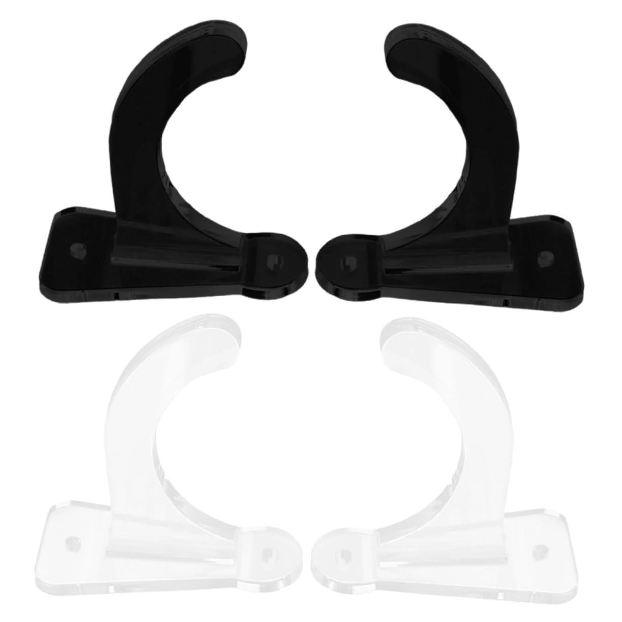 Abaodam Baseball Bat Rack Holder Wall-mounted Display Case Acrylic Bracket for Baseball Softball Bats Easy to Install Set