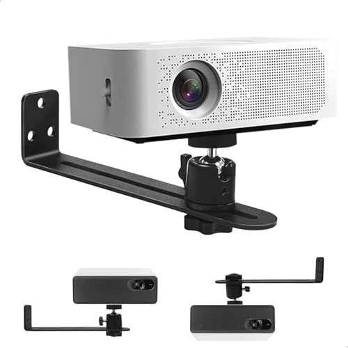 xtemtoamz Support mural pour projecteur, pivotant à 360°, avec filetage 1/4, pour bureau, home cinéma, salle de jeux