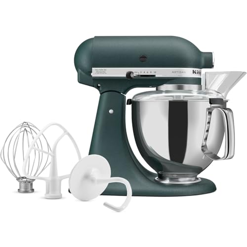 Image of KitchenAid Artisan Series 5 Quart Tilt Head Stand Mixer with Pouring Shield KSM150PS, Pebbled Palm