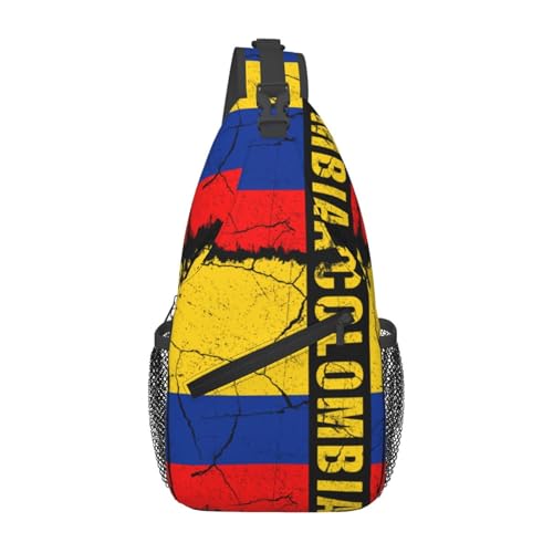 Bolso vintage colombiano sling para senderismo y viaje miniatura 1