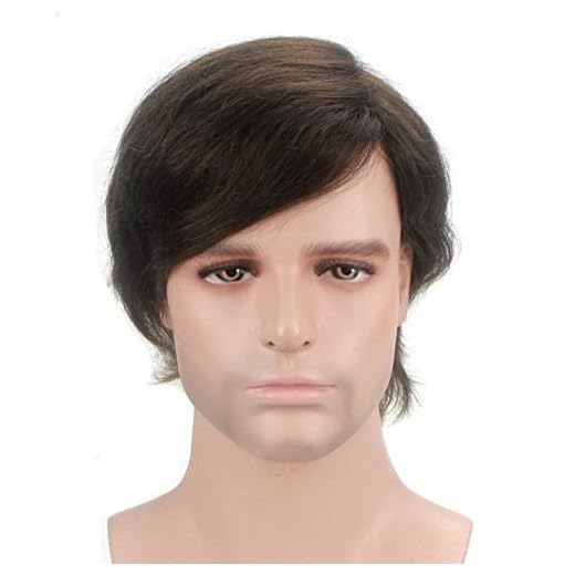 Lordhair 100% Cabello Humano Francés Encaje de Hombres Tupé Color # 3