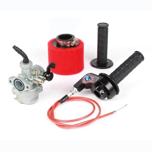 Carburateur PZ22 22mm avec filtre à air et poignée pour pit bike 110cc