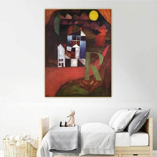 Art mural Paul Klee affiche architecture abstrait 60x80cm