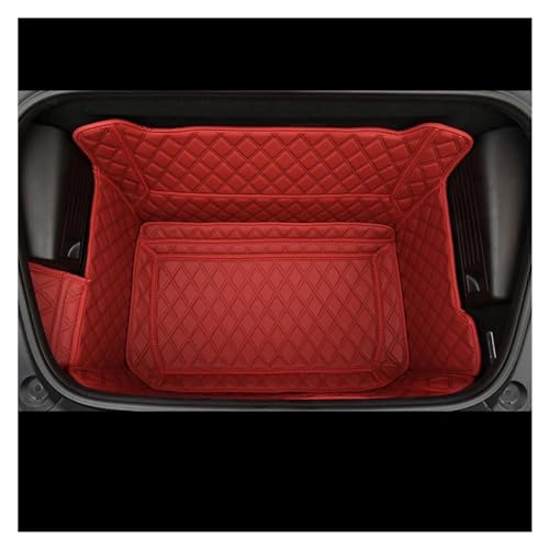 Tapis coffre voiture Boxster Cayman 718 protection rouge