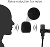 Micrófono de solapa RTNLIT - condensador omnidireccional de 3.5 mm, micrófono de clip para teléfonos inteligentes, cancelación de ruido para podcast, YouTube, vlogging, auxiliar ASMR 6