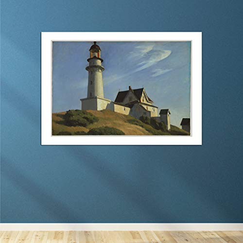 Affiche encadrée Lighthouse at Two Lights de Hopper : une invitation à la sérénité - 4