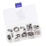 100 nuevo y de calidad. perfeclan Kits de Reparación de Coches RC, Rodamientos de Metal / Clip en R / Pasadores de Rueda / Tornillo de Tuerca M3 M4 para Coche TRX4