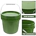 Ciieeo 5l Food-Grade Pp Paint Storage Bucket with Lid Sealed Plastic Paint Container for Outdoor and DIY Painting Grass Green for Tools and Home Improvement