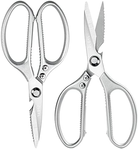 Kitchen Scissors, Heavy Duty Kitchen Shears, Multi-Purpose Premium Stainless Steel Kitchen Scissors with Sharp Blade for Chicken, Poultry, Fish, Meat, Vegetables, Herbs, BBQ, Bones, Flowers, Nuts