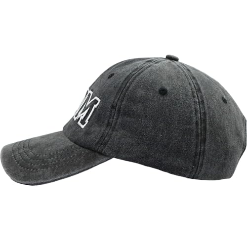 Image of HHNLB Funny Mama Hats for Women, Adjustable Cotton Mom Embroidered Baseball Cap