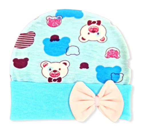 Image of BRANDONN Newborn Baby's Cotton Cap Mitten Bootie Set 0-6 Months, Pack of 1 (0-6 Months)