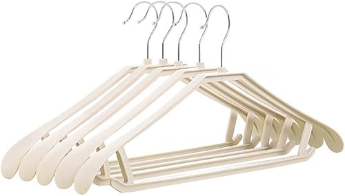 DOITOOL Perchas resistentes para adultos, 10 ganchos anchos y fuertes, sin decoloración, sin marcas, perfectas para lavandería