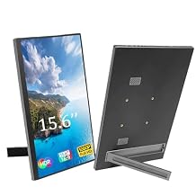 Portable Monitor, 15.6 FHD 1080P USB-C HDMI Ultra-Slim Portable Screen Laptop Screen Extender, Portable Computer Monitor with Kickstand, Travel Monitor for Laptop PC Phone for Home, Outdoors