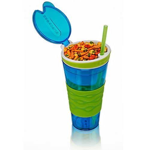 Shopkooky Snackeez 2 in 1 Snack and Drink Cup MultiPurpose Travel Cup