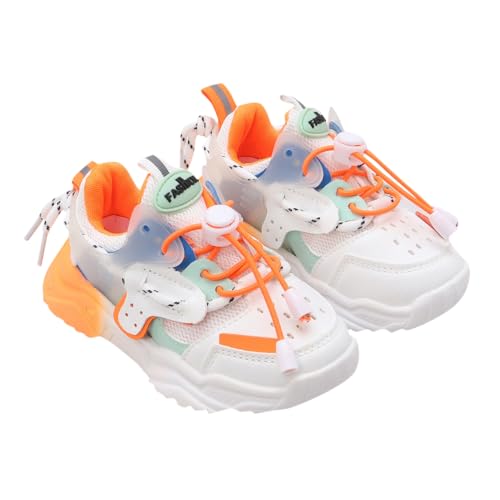 Image of Hopscotch Boys Lace Up Athletic Shoes in White Color