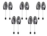 Lieferumfang: 5 Paar Set 5 Paar Set – Schuhspanner aus Kunststoff – mit Spiralfeder – Form: Herren UNIVERSAL – Made in Germany – z2481 (42-43)