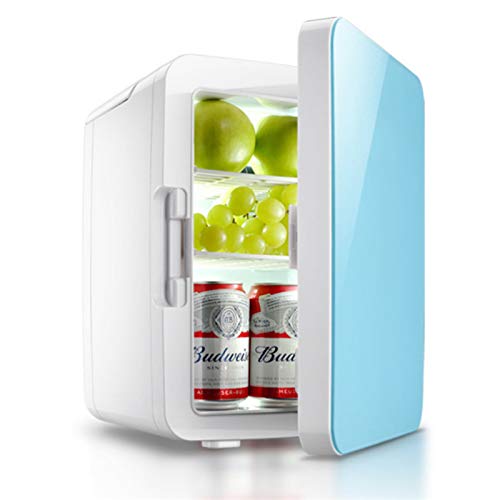 MNCYGJ Mini Nevera con Congelador De 10L, Pequeña Nevera para Acampar, 12V / 220V, Mini Nevera, Minibar Silencioso,...