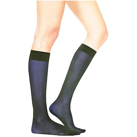 Lady Sofia 4 Pairs SOPHIE Knee High Sheer Pop Socks 20 Denier (Navy) Cover