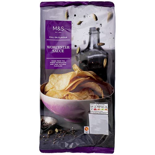 Marks and Spencer Full on Flavour Worcester Sauce Crisps 150g