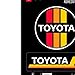 Toyota Logo Adhesive Vinyl Decals - Fun Toyota Stickers for Car, Laptop, or Water Bottle, 1 Pack (2 Count)