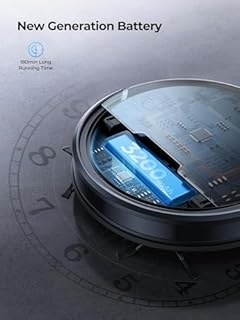 Laresar Clean Evol 3 Aspirateur Robot 4500Pa, Robot Aspirateur Laveur Ultra Silencieux & Fin de 7,6cm, Alexa/2.4WiFi/APP/Télécommande, Aspirateur Robot Laveur pour Tapis Sol Dur (Foncé)