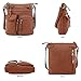 JESSIE & JAMES Robin Multipocket Concealed Carry Crossbody Bag with Lock and Key - Tan