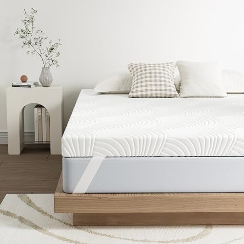Matoresu Surmatelas 180 x 200 cm H3, en mousse haute densité de 7,5 cm d'épaisseur pour soulager la pression, surmatelas 180 x 200 ferme avec housse amovible...