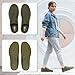 Fashion Cushion Loafers,Non-Slip Lightweight Breathable Hands Free Slip-in Sneakers,Comfortable Unisex Waterproof Mesh Flats Shoes for Walking Standing Working Commuting Men Women Boys Girls Green