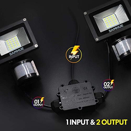 YS Junction Box Outdoor Waterproof IP68 3-Way Line M25 Cable Connector Wire Range 4-8mm 8-12mm 10-14mm Power Cord External Sleeve Coupler Protection Box
