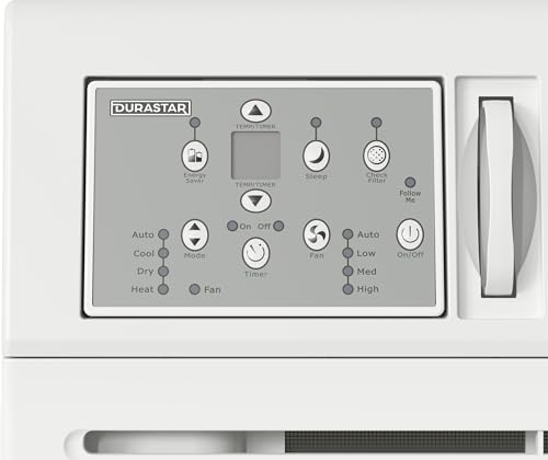 Image of Durastar 18,800 BTU Window 208 /230V Air Conditioner and Remote | 16000 BTU Supplemental Heating, Coverage area 1000 square feet