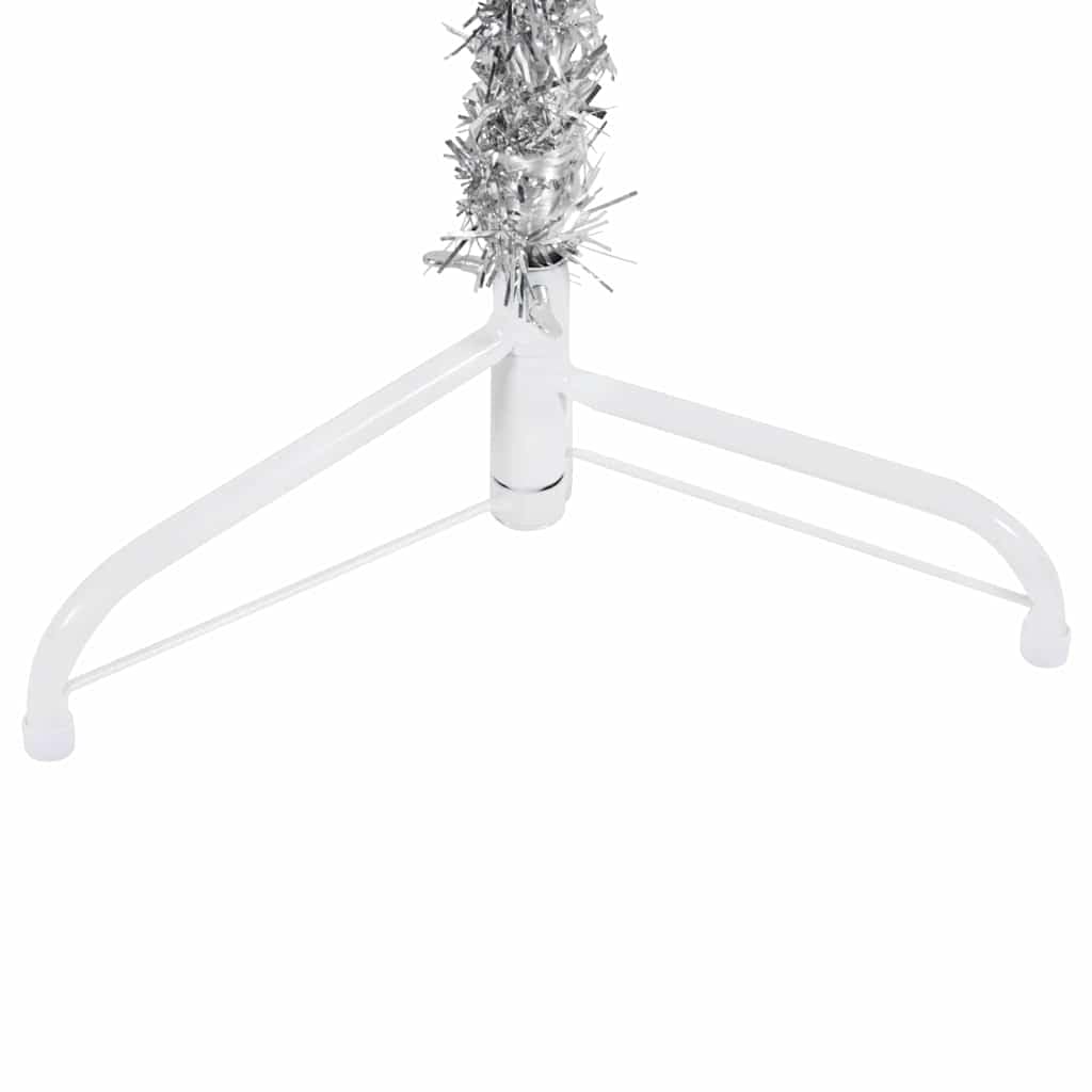 Árbol de Navidad artificial de 150 cm con 176 puntas, para salón, pasillo, balcón, ahorro de espacio, con soporte estable de acero y PVC