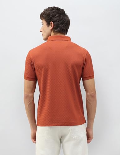 Image of U.s.Polo Association Men's Geometric Patterned Knit Slim fit Polo Shirt
