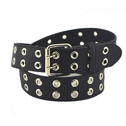 Doppia Pelle Occhiello Grommet PU Punk Cintura