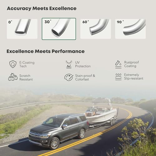 Estribos redondos de acero para Ford Escape 2013-2019 miniatura 5