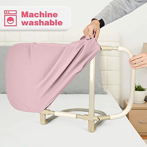 Welspo Toddler Bed Rail, For Kid & Elderly Adjustable And Foldable Safety Bed Guard Rail, Portable Child Bed Safety Rail, Pink #TOP6