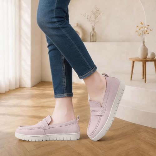 Image of QAE Loafers for Women Comfortable Slip On Shoes Casual Fashion Sneakers