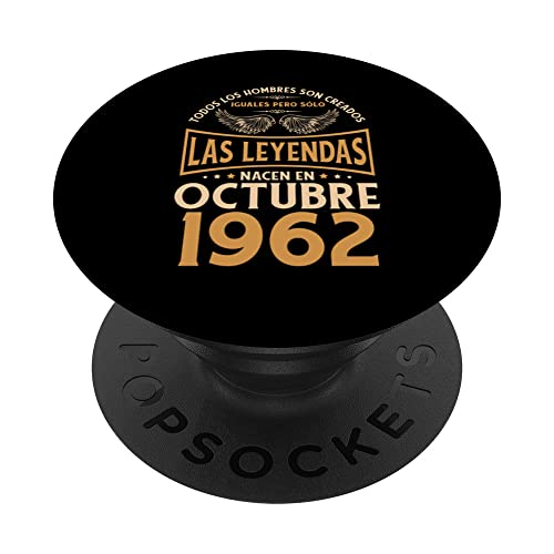 Cumpleaños Hombre Regalos Las Leyendas Octubre 1962 PopSockets PopGrip Intercambiable