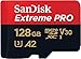 SanDisk 128GB Extreme Pro Micro SD Memory Card Works with GoPro Action Camera Hero 12 Black SDSQXCD-128G-GN6MA V30 U3 Bundle with (1) Everything But Stromboli MicroSDXC & SD Card Reader
