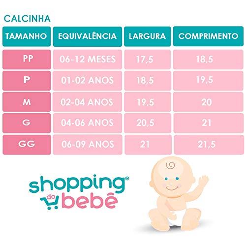 Kit 3 Peças Calcinhas Bebê e Infantil Malha Algodão Antialérgicas Azul Petróleo, Palha e Salmão