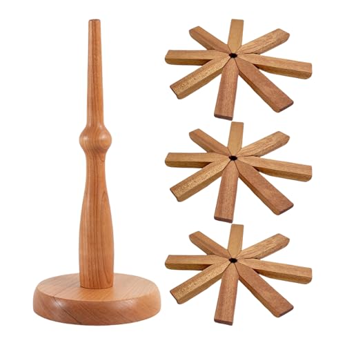 YNPQTDS Salvamanteles de madera, resistentes al calor, resistentes al calor, juego de salvamanteles de madera para cocina, mesa de comedor, estufa, platos, ollas, utensilios de cocina, apartamento de