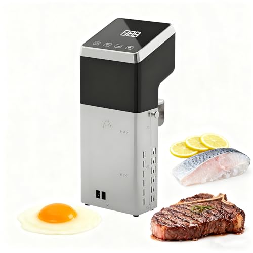 GESAIDES Precision Termocirculador Profesional para Cocinar a Baja Temperatura, Incluye Temporizador, Máquina de Cocción al Vacío de Acero Inoxidable 1600W, para Fiestas, Comidas Navideñas