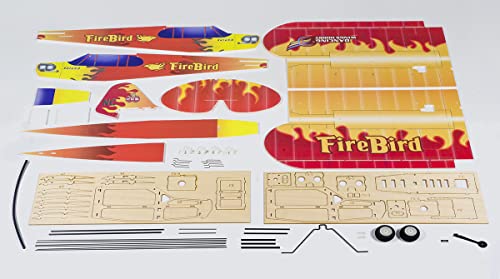 Avión RC J3 Fire-Bird de 600 mm en espuma PP para montar por adultos 5